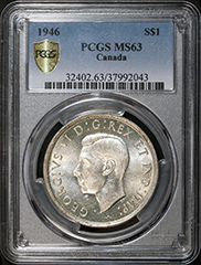 1946 Dollar MS63